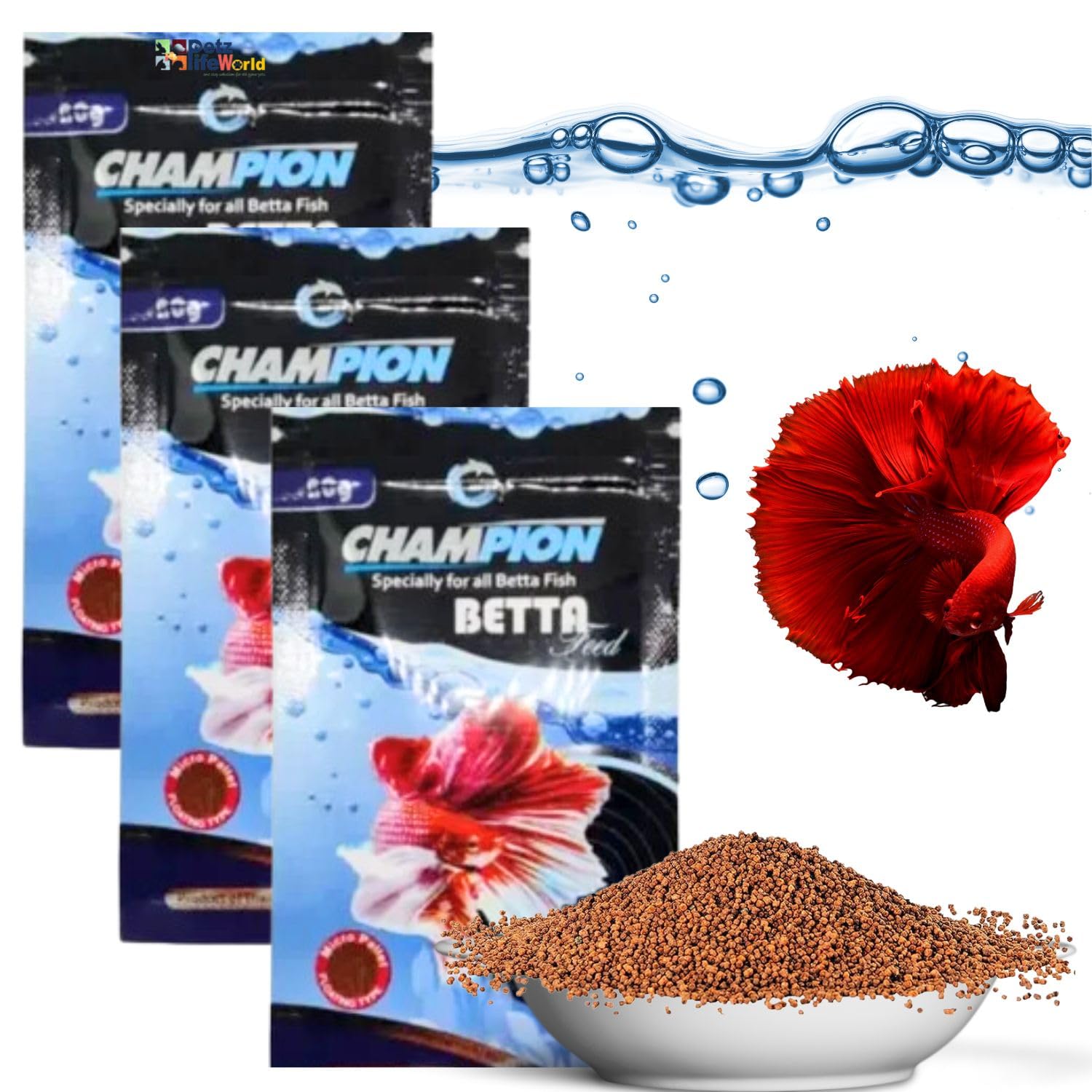 Champion Betta fish Food 20g 3 Pack of 3 PetzLifeWorld