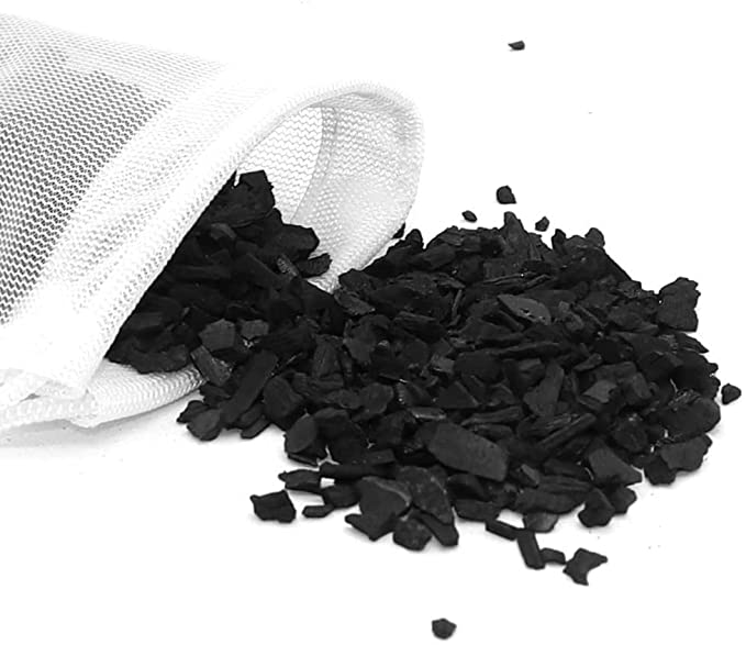 Activated Carbon Pellets: 300g Filter Charcoal, Mesh Bag