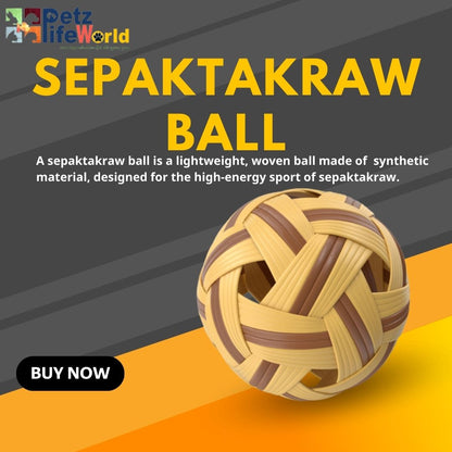 Petzlifeworld SepakTakraw Sports Training Balls For Mens , Womens and Children | Made in Thailand