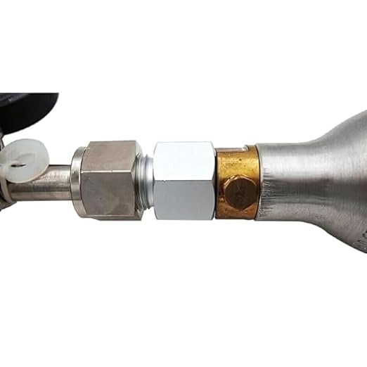 Petzlifeworld CO2 Cylinder Joints Regulator Adapter Connector Aquarium (G5/8 to W21.8)