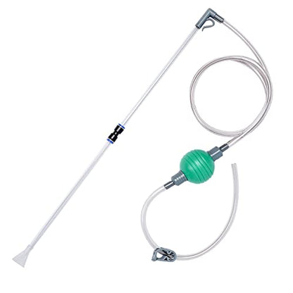 Nepall Fish Tank Cleaner & Aquarium Water Changer Siphon With A Thinner Water Tubing. Perfect For Cleaning Small Fish Tanks,Gravel Vacuum For Aquarium (Green)