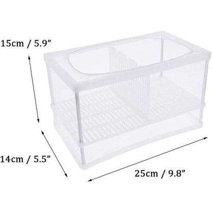 Boyu Aquarium Fish Breeding, Isolation, Hatchery Box for Fish Fry Net Box (Large NB-3202A Double with Bottom Tray)