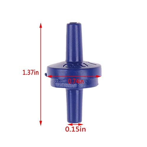 Petzlifeworld Blue Plastic One Way Non-Return Valve Check Valve Aquarium Air Pump Accessories