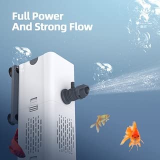 YEE YJY-9200F 3 In 1 Submersible Aquarium Internal Liquid Filter Water Pump For Fish Tank, Turtle Tank  Upto 3 Feet Tank