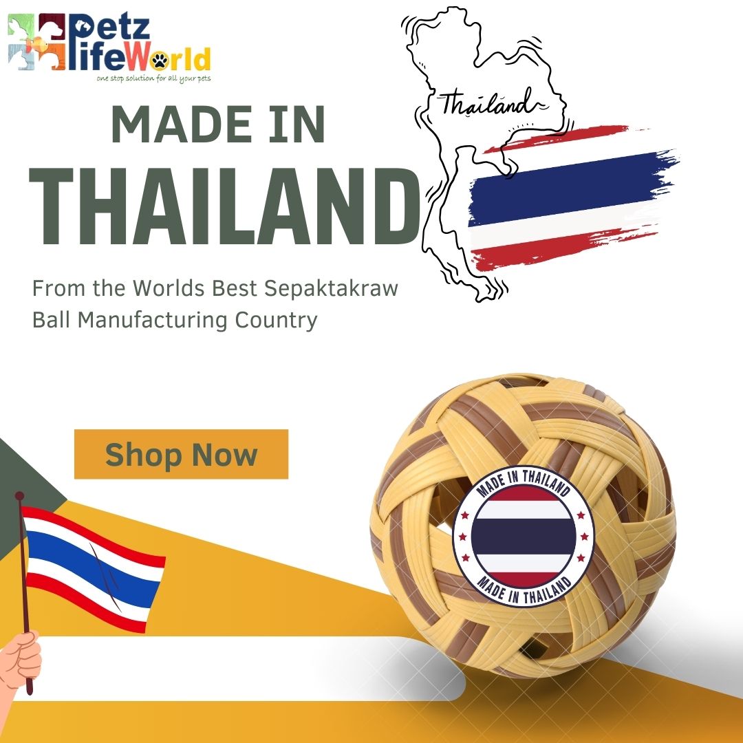 Petzlifeworld SepakTakraw Sports Training Balls For Mens , Womens and Children | Made in Thailand