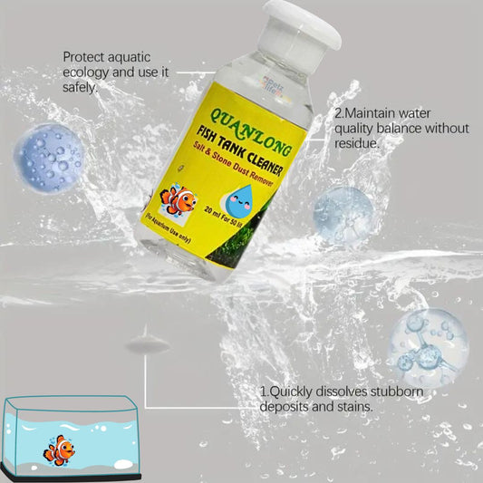 Quanlong Fish Tank Cleaner | Salt & Stone Dust Remover for Aquarium Fish Tank