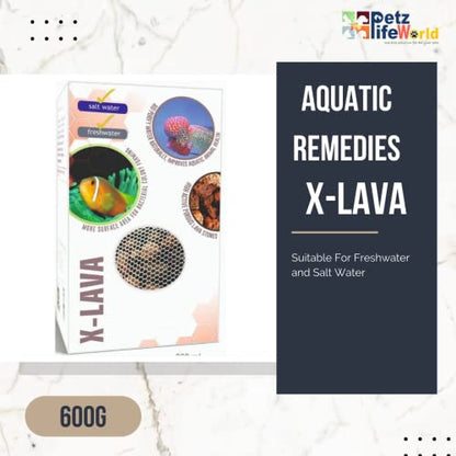 Aquatic Remedies X-Lava Filter Media, 800ML (600G) | The Finest Hand Picked Volcano Lava Porous and Water Treatment Filter Media for Aquarium