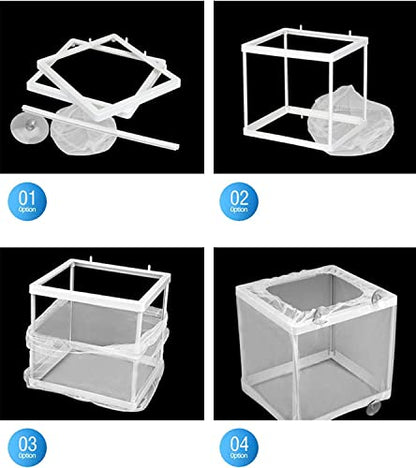 Boyu Aquarium Fish Breeding, Isolation, Hatchery Box for Fish Fry Net Box (Small (NB-3201) - Single Box)