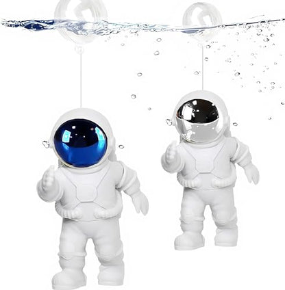 Petzlifeworld 2 Pcs Floating Mini Cute Astronaut Aquarium Fish Tank Simulation Decoration Ornaments | Made with Eco Friendly Resin | No Harm to Fish