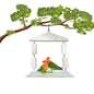 Petzlifeworld Square Shape Natural Wood Hanging Swing Birds Cage Accessories Toy for Love Birds, Budgie, Cockatiel, etc.