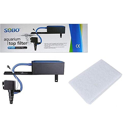 Sobo WP-880F Aquarium Top Filter with 1 Feet Sponge | Power : 15W | Output : 650L/H