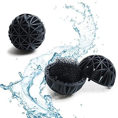 Petzlifeworld Aquarium Filtration Trio- 15 Pcs Bio Ball, Carbon-250G and Ceramic Ring-250g with Net Bag