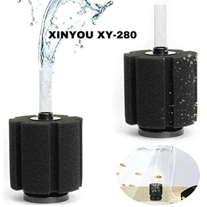 XINYOU XY-280 Super Biochemical Sponge Filter for Aquarium Fish Tank with Free 2 Meter Hose Air Tube