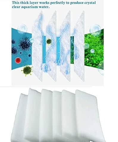 Petzlifeworld 6 in 1 Biochemical Filter Cotton White Sponge for Aquarium Top Filter Media