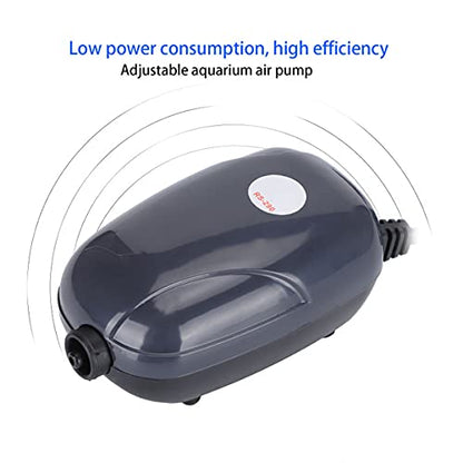 RS Electricals Silent Fish Tank Mini Aerator Oxygen Pump With 2 Meter Air Tube & 1 Air Stone (Rs-290)