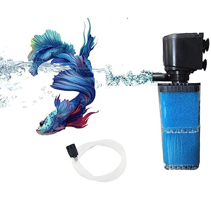 Bluepet Aquarium Liquid Internal Filter for Aquarium Fish Tank | Suitable for Fresh Water and Sea Water Appliances (BL-7300F | Power : 20W | Output : 1000L/H | Suitable for 2.5 Feet Tank)