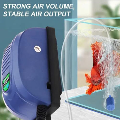 Petzlifeworld Single Way Aquarium Fish Tank Airpump With Free 2 Meter Airtube & Airstone & Checkvalve, Vy-208, 2.5 Watts, 3L/Min