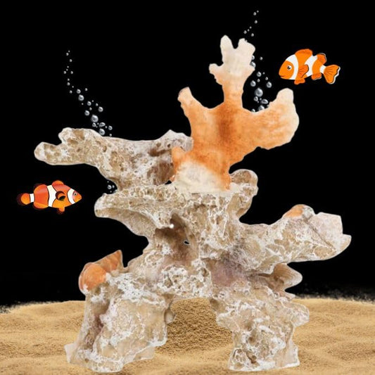 Petzlifeworld Fish Tank Corel Ornaments, Artificial Corel Ornament Decoration Ocean Stone Corel Real Underwater