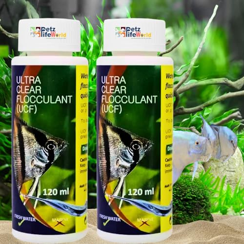 Aquatic Remedies Aquarium Fish Tank Ultra Clear Flocculant Water Clarifier | Quickly Removes Cloudiness | Makes Crystal Clear Fish Tanks (120 ML)