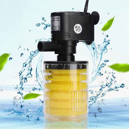 Bluepet BL-9200F Small Transparent Body Yellow Sponge Aquarium Fish Tank Internal Filter | 6W | 500L/Hr