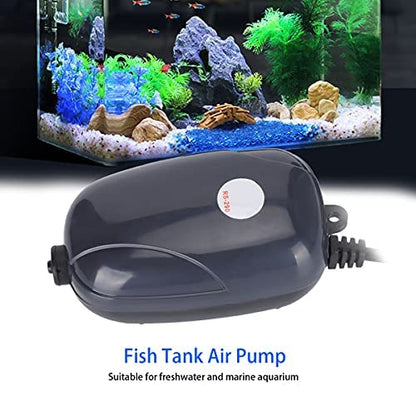 Petzlifeworld RS-290 | 3W | 1.2 L/Min Single Outlet Silent Fish Tank Mini Aerator Oxygen Pump (Pump Only)