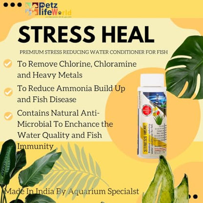 Aquatic Remedies (Pack of 2) Stress Heal-100ml & MIcrolife S2-100ml Aquarium Water Condiitoner