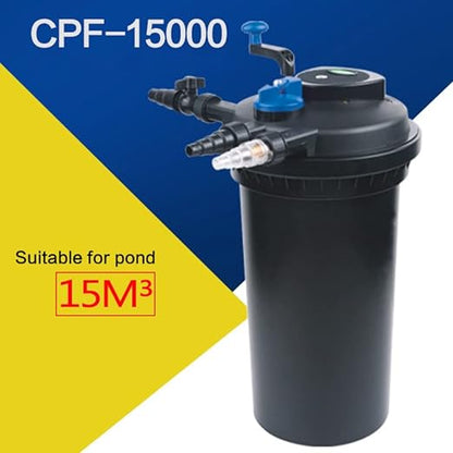 Sunsun/Grech CPF-15000 Pond Filter Without Pump  | Power:18 Watts UV Light | Flow:15000 L/Hour