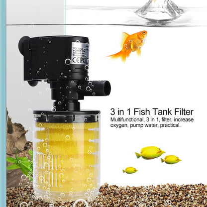 Bluepet BL-9200F Small Transparent Body Yellow Sponge Aquarium Fish Tank Internal Filter | 6W | 500L/Hr