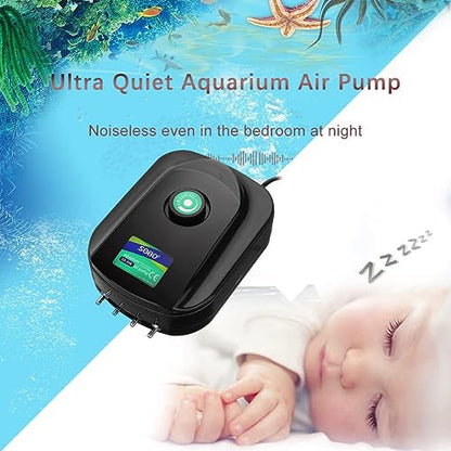 Sobo SB-948 Aquarium 4way outlet air pump | Power: 3.5W | Flow: 20 L/H