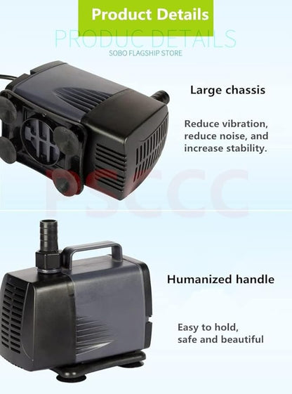 Sobo Submersible Aquarium Water Pump WP Series For Aquarium and Pond