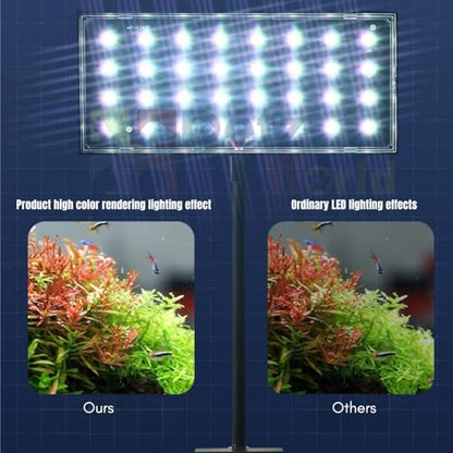 Neohelios Flat Nano S3 Pro (8Watts) High Brightness Vivid Solar Colour 10000K | Clip On Back Planted Aquarium Fish Tank Light by Petzlifeworld