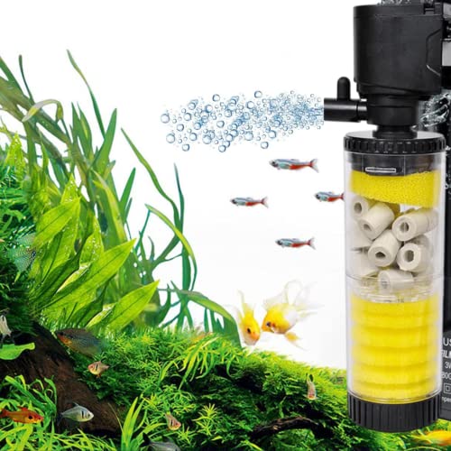 Bluepet BL-9300F Aquarium Submersible Internal Liquid Filter With Cera ...