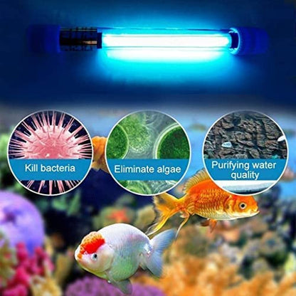 Petzlifeworld Aquarium UV Light | UV Sterilizer | Algae Remover for Aquarium | Cloud ness Remover for Aquarium Fish Tank (5 Watts)