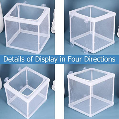 Boyu Aquarium Fish Breeding, Isolation, Hatchery Box for Fish Fry Net Box (Small (NB-3201) - Single Box)