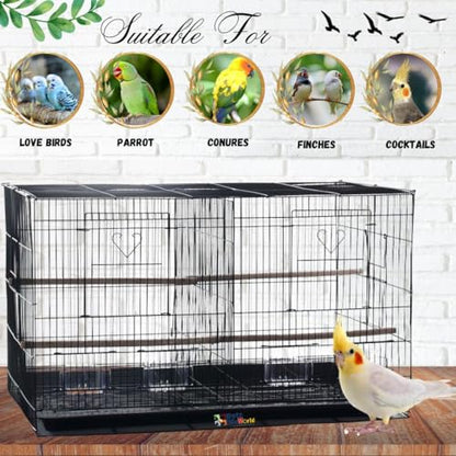 High Quality Powder Coated Rustproof 2 Feet Birds Partition Cage