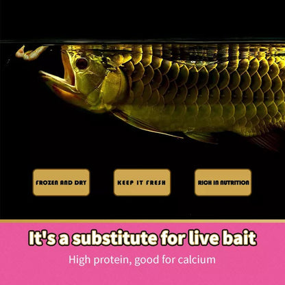 Inch Gold Dry Shrimp for Arowana, 100G for Large and Middle Size of Carnivorous Fish