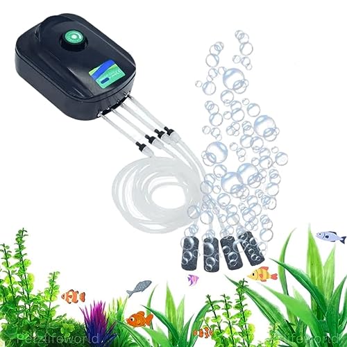 Sunsun Ct Series Air Volume Adjustable Aquarium Oxygen Air Pump With 3 –  PetzLifeWorld