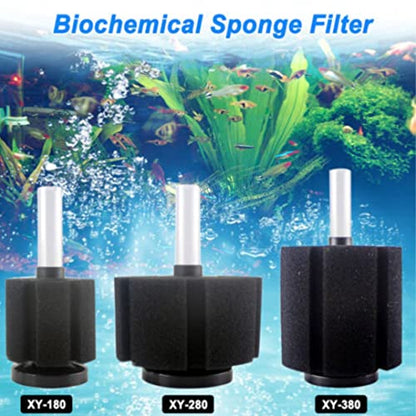 XINYOU XY-380 Super Biochemical Sponge Filter for Aquarium Fish Tank with Free 2 Meter Air Hose Tube