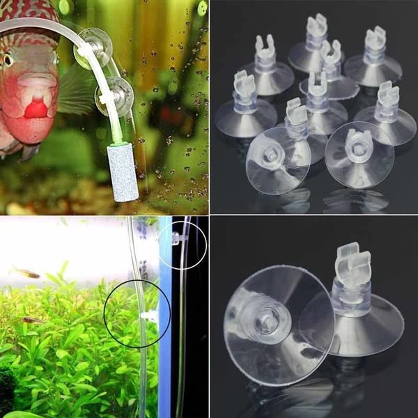 Petzlifeworld (Model B) Transparent Airline Oxygen Tube Suction Cup for Aquarium Fish Tank