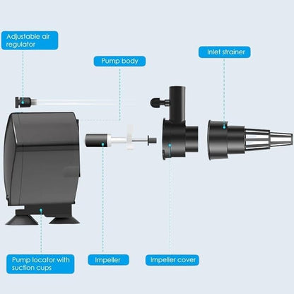 Sunsun JP Series Aquarium Fish Tank Power Head Aquarium Submersible Pump