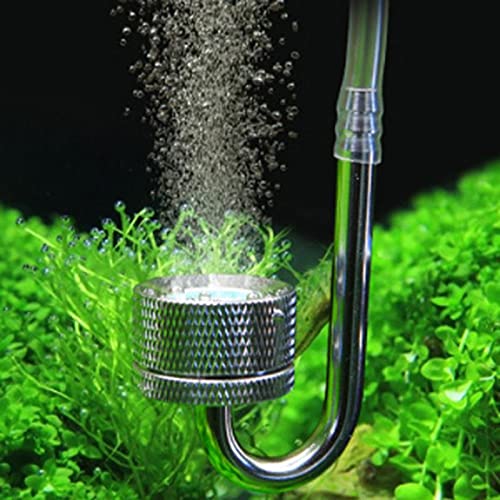 Mufan Planted Aquarium Stainless Steel Short Co2 Diffuser With Holder PetzLifeWorld