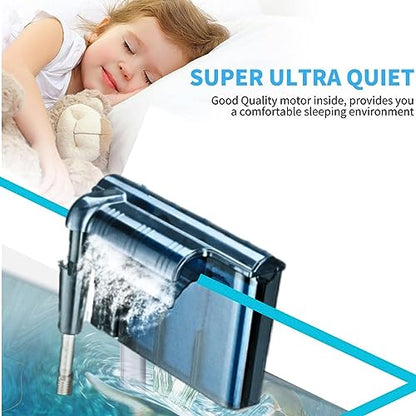 RS Electricals RS-7000 Aquarium Hang on Filter | Power: 4.5W | Flow: 600 L/H