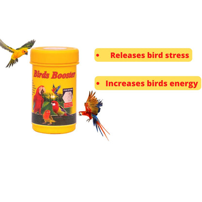 Petzlifeworld Bird Booster, 50g & Birds Care, 60ML Combo Health Supplements for All Kind of Pet Birds