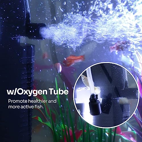 BluePet Aquarium Internal Filter for Aquarium Fish Tank | Suitable for Both Fresh and Salt Water ( Power : 15W | Output : 880L/H)