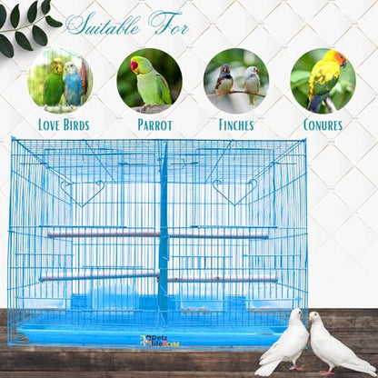 High Quality Powder Coated Rustproof 2 Feet Birds Partition Cage