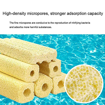 Petzlifeworld Aquarium Filter Media,Fish Tank Ceramic Bio Media Blocks - Koi Pond Aquaculture