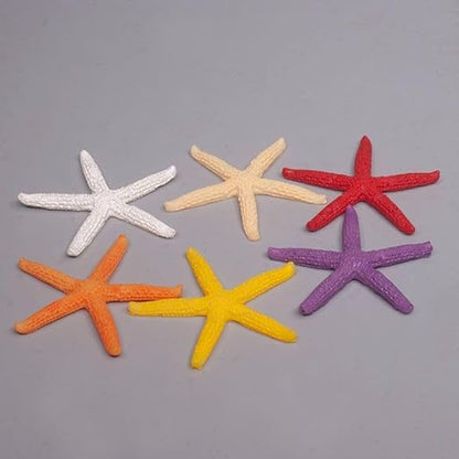 PetzLifeworld 4 Pcs Artificial Simulation Mixed Colour Starfish Decoration for Aquarium Fish Tank,Arts and Crafts | Looks Like Real | Colour Wont Fade