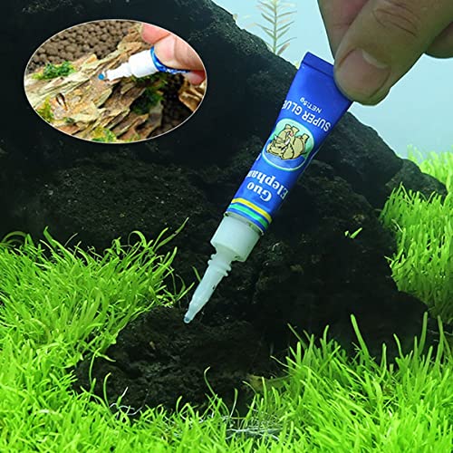 Petzlifeworld (2 Pcs) Instant Elephant Glue For Rock, Driftwood, Aquarium Plants Aquascaping Tool 10Gm (5Gm X 2)