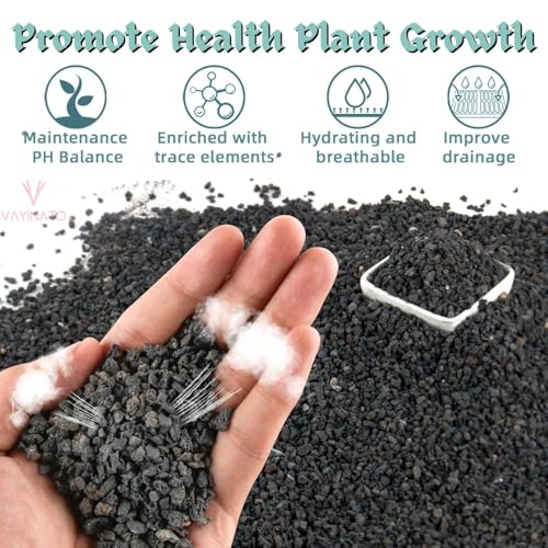 Petzlifeworld Natural Volcanic Black Lava Rocks, Versatile Pebbles for Fish Tank Landscaping