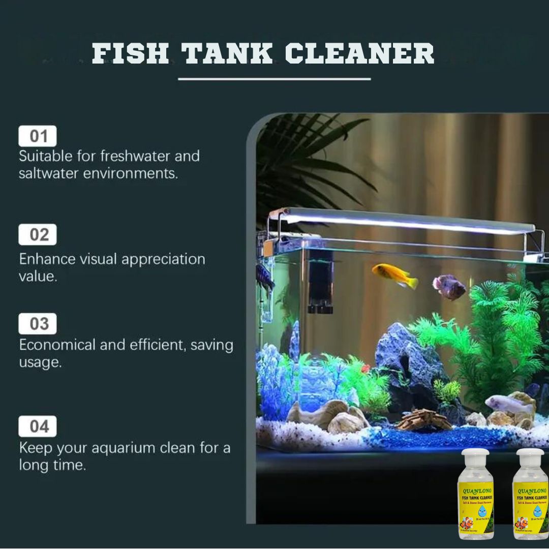 Quanlong Fish Tank Cleaner | Salt & Stone Dust Remover for Aquarium Fish Tank